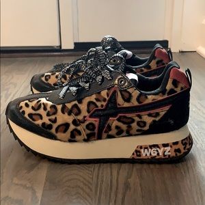 COPY - Black/Leopard print sneakers Size:38
